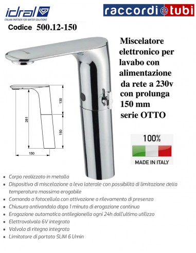 MISCELATORE ELETTRONICO IDRAL 500.12-150R SERIE...
