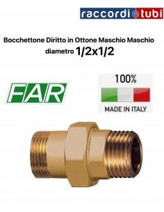 BOCCHETTONE OTTONE DIRITTO 1/2 MM FAR