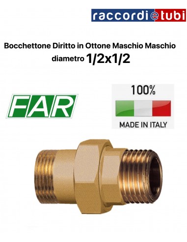 BOCCHETTONE OTTONE DIRITTO 1/2 MM FAR