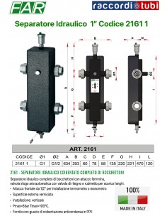 SEPARATORE IDRAULICO FAR 1"  2161 1