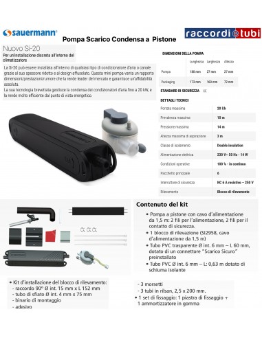 MINI POMPA A PISTONE per CONDIZIONATORI...