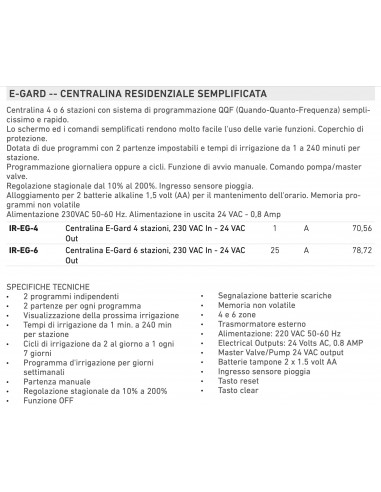 TORO PROGRAMMIERER VIER STATIONEN IR-EG-4
