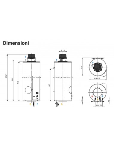 SCALDABAGNO ATI SECURITY 80 SX080