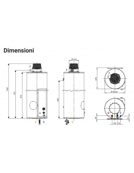 SCALDABAGNO ATI SECURITY 80 SX080
