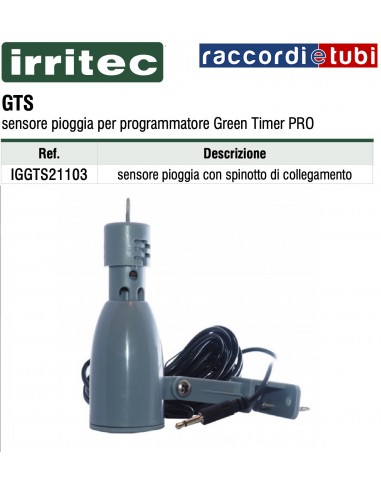 SENSORE PIOGGIA IRRITEC IGGTS21103