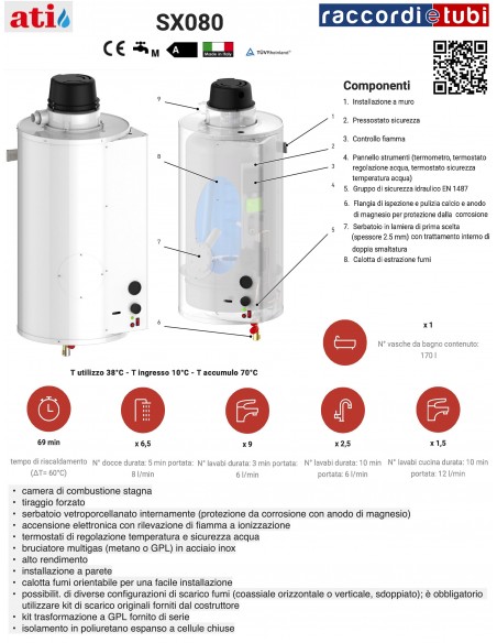 WARMWASSERBEREITER ATI SECURITY 80 SX080