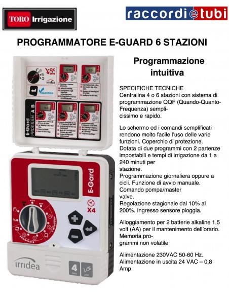 PROGRAMMATORE TORO SEI STAZIONE  IR-EG-6