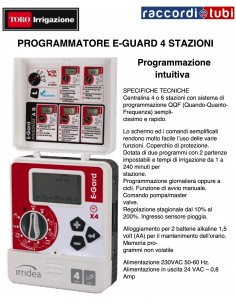 PROGRAMMATORE TORO QUATTRO STAZIONI IR-EG-4