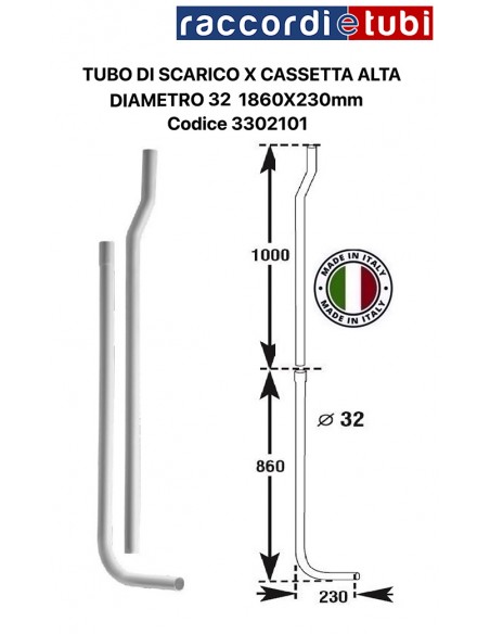 ROHR FÜR HÖHENVERSTELLBARE KASSETTE DURCHMESSER 1860mm