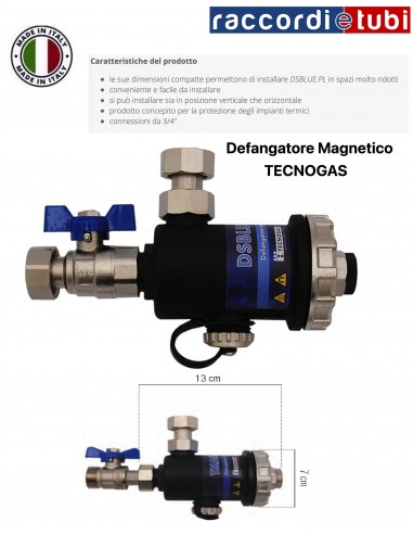 MAGNETISCHER SCHLAMMFÄNGER 3/4'' TECNOGAS