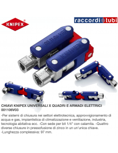 CHIAVE UNIVERSALE KNIPEX PER QUADRI  001106V03