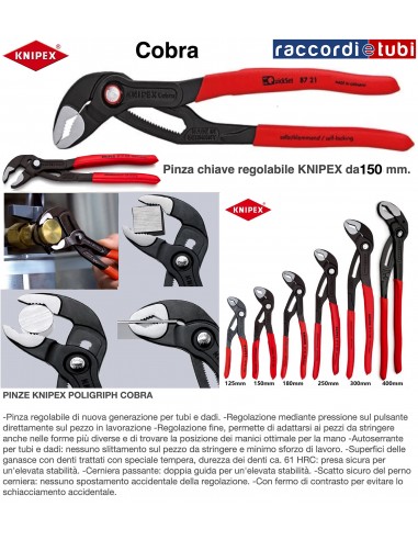 KNIPEX COBRA ZANGEN 150