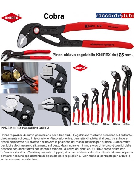 KNIPEX COBRA ZANGEN 125