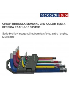 SET BUNTERSCHLÜSSEL LANG 9 Stk KUGELKOPF