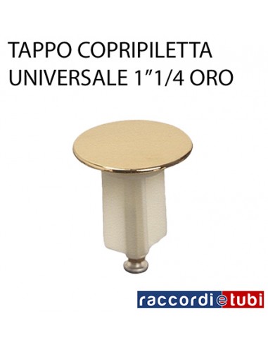 UNIVERSALABDECKEL FÜR ABFLUSS 1.1/4 GOLD