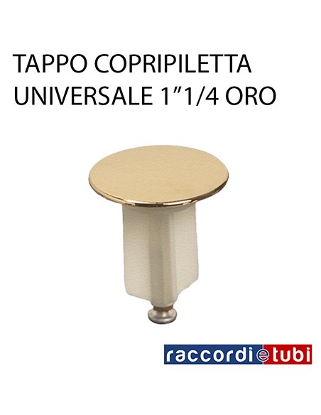 UNIVERSALABDECKEL FÜR ABFLUSS 1.1/4 GOLD
