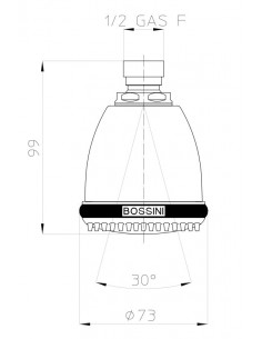 SOFFIONE BOSSINI OVO/KARINA 2