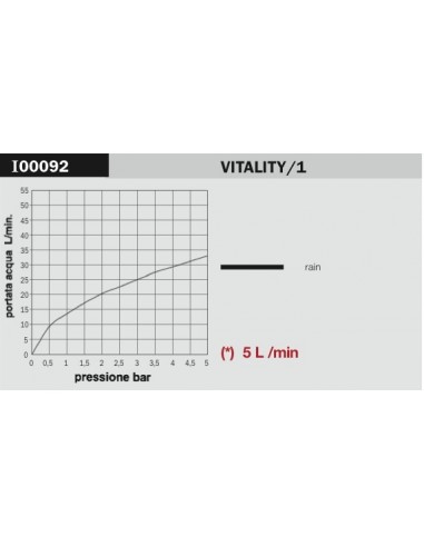 SOFFIONE BOSSINI VITALYTY/1