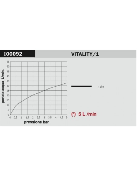 SOFFIONE BOSSINI VITALYTY/1