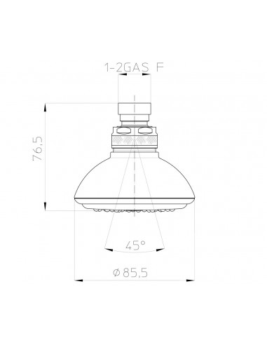 SOFFIONE BOSSINI VITALYTY/1