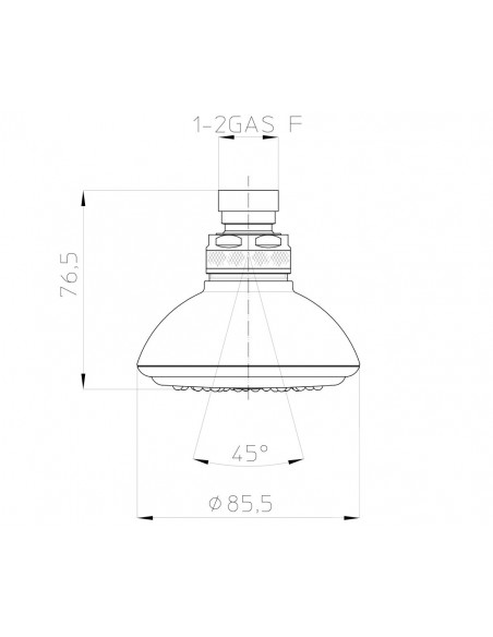 SOFFIONE BOSSINI VITALYTY/1
