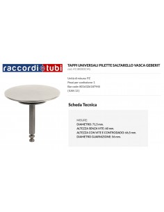 TAPPO PER COLONNA VASCA GEBERIT