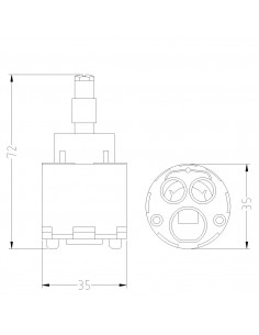 CARTUCCIA GROHE 818000PBGR35 2