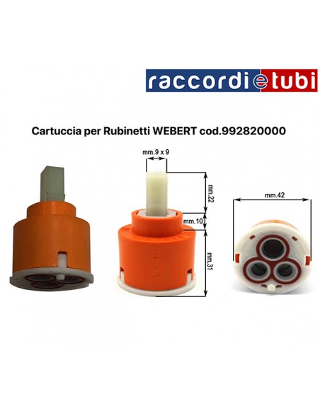 WEBERT KERAMIKKARTUSCHE 992820000 MM42X63H
