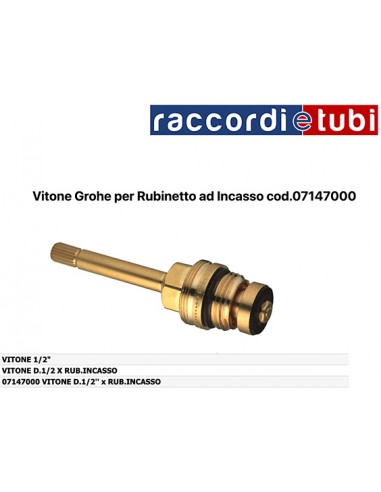 VITONE GROHE 1/2 PER RUBINETTO AD INCASSO