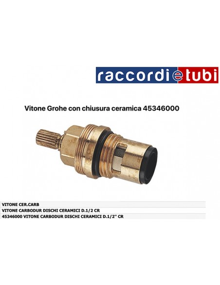 VITONE GROGE CARBODUR DISCHI CERAMICI 45346000 D.1/2''