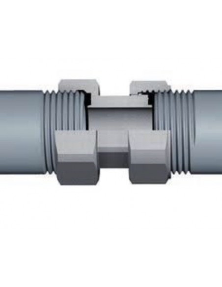 2-teiliger Verbindungsanschluss FF 1.1/2X2" Messing Gelb mit beweglicher Kappe