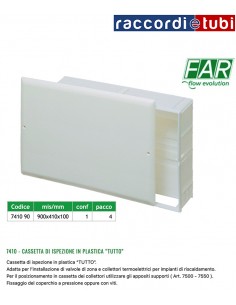 CASSETTA FAR IN PLASTICA PER COLLETTORI 900X410X100...