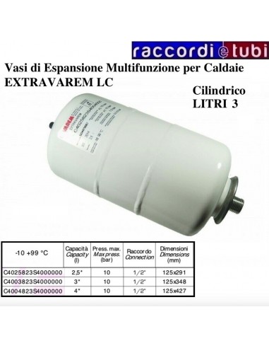VASO DI ESPANSIONE VAREM CILINDRICO LT.3...