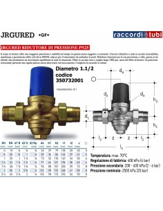 RIDUTTORE DI PRESSIONE JRGURED 11/2'' 4b