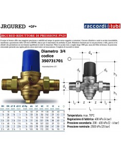 RIDUTTORE DI PRESSIONE JRGURED 3/4'' 4ba