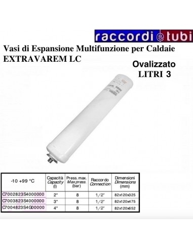 VASO DI ESPANSIONE VAREM OVALE LT.3...