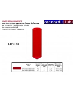 VASO DI ESPANSIONE VAREM OVALE LT.10 DA RISCALDAMENTO...