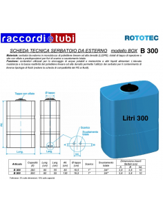 SERBATOIO BOX LT.300 B-300 ROTOTEC