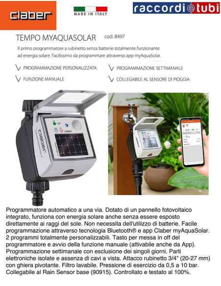PROGRAMMATORE CLABER SOLARE 8497