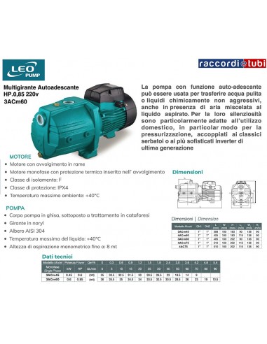 Mehrstufige selbstansaugende Kreiselpumpe Leo...