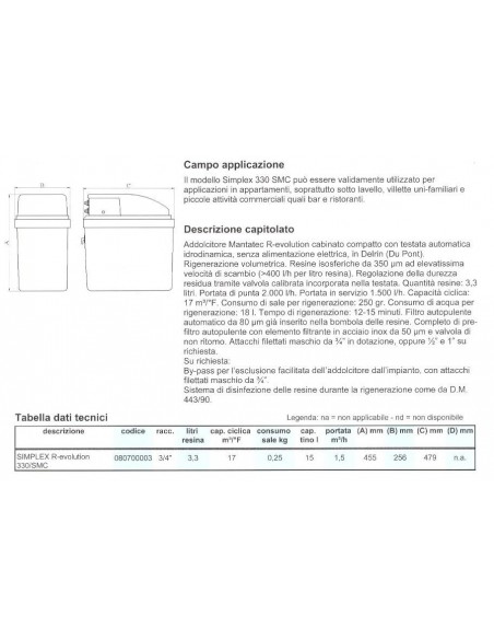 ADDOLCITORE  Manta SIMPLEX 330/SMC