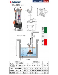 TAUCHPUMPE PEDROLLO VXm10/50