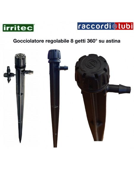 GOCCIOLATORE CON ASTA MINI BUBBLA 360° 8 GETTI