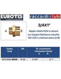EUROTIS MESSING-REDUZIERUNGEN FÜR AKTE 1"x3/4...