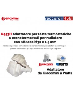 ADATTATORE R453H M30X1,5 mm inPE WATTS