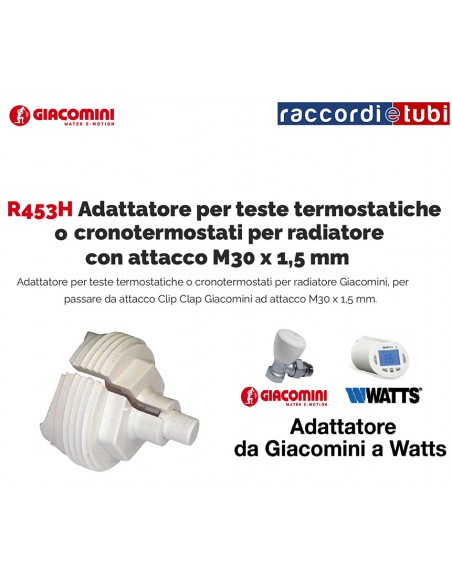 ADATTATORE R453H M30X1,5 mm inPE WATTS