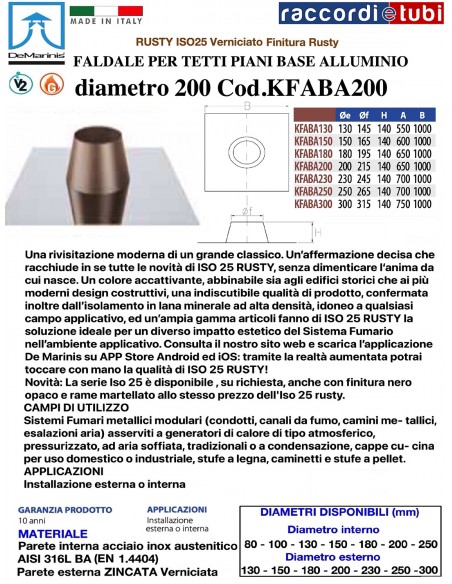 DE MARINIS RUSTY SCOSSALINA TETTO PIANO 200