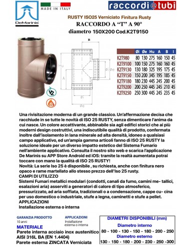 DE MARINIS RUSTY TE 150X200