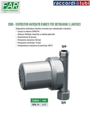 DISPOSITIVO ANTICOLPO D'ARIETE FAR 2896 3/4