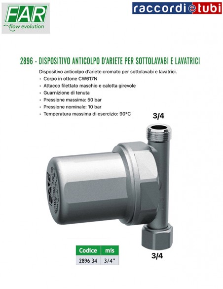 DISPOSITIVO ANTICOLPO D'ARIETE FAR 2896 3/4